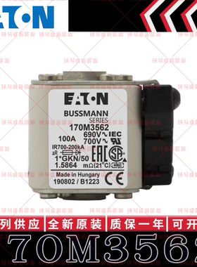 170M系列巴斯曼快速熔断器 170M3562 170M3563 170M3564 170M3565