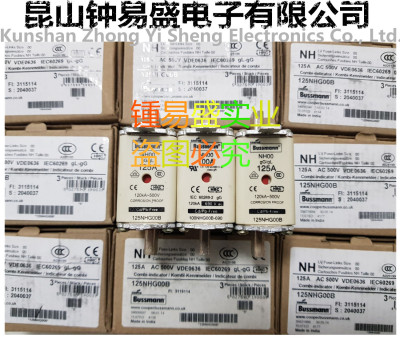 BUSSMANN快速熔断器125NHG00B 500V125A 现货