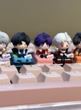 恋与深空沈星回黎深祁煜秦彻夏以昼键帽机械键盘立体按键帽