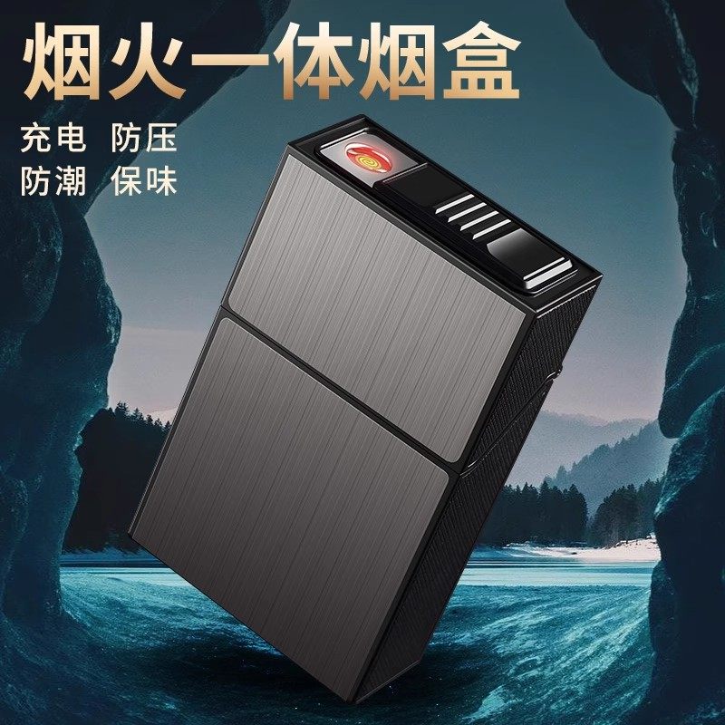 十二生肖点烟器充电防潮防压翻盖烟火一体锌合金无明火打火机烟盒,收纳整理,打火机收纳盒/袋/柜,淘宝优惠券,粉丝福利购,淘宝优惠卷