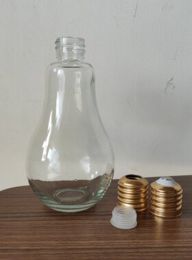 创意风透明金色奶茶瓶特价