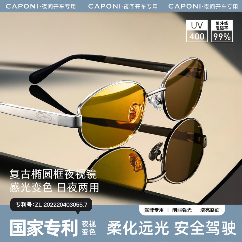 夜间开车专用眼镜2025新款夜视镜女司机防远光灯眩光太阳镜 Nocap