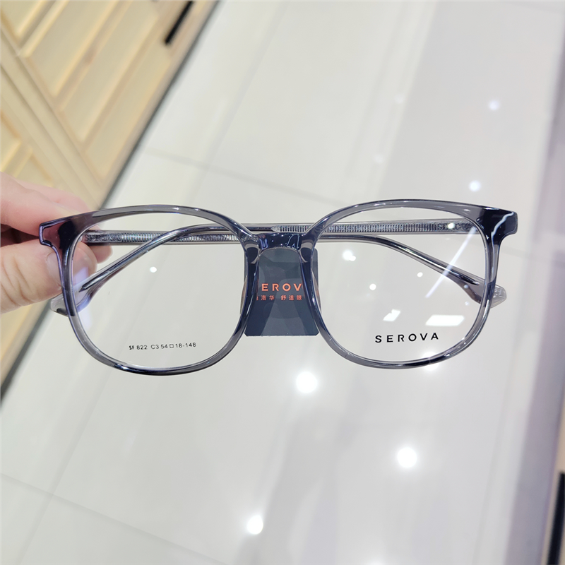 施洛华新款近视眼镜框男女同款可配度数抗辐射防蓝光眼镜架SF822