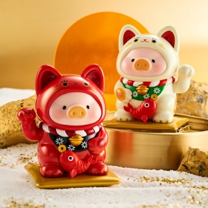 TOYZEROPLUS零加罐头LuLu猪一招喵计系列盲盒潮玩摆件新年礼物