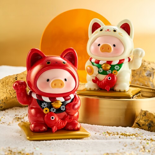 TOYZEROPLUS零加罐头LuLu猪一招喵计系列盲盒潮玩摆件新年礼物