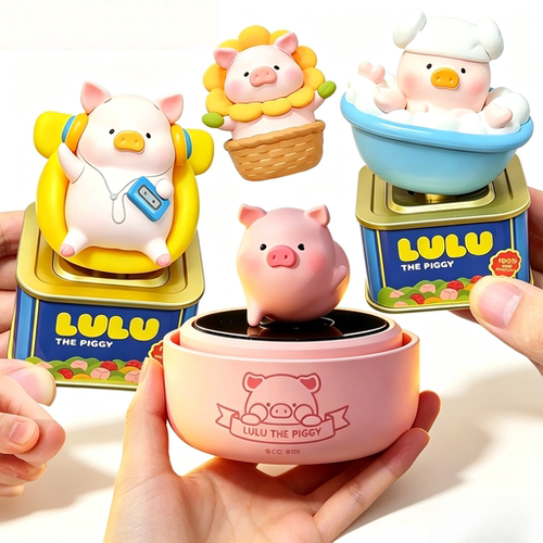 现货TOYZEROPLUS零加罐头猪LuLu放假Lu系列光动植绒盲盒潮玩礼物