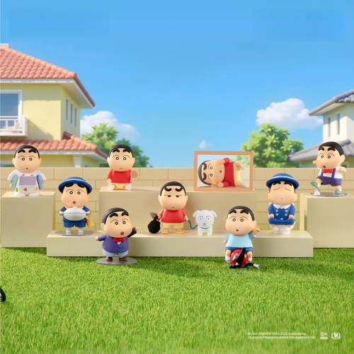 正版TOPTOY蜡笔小新古早新日常系列潮玩手办桌面摆件盲盒女生礼物