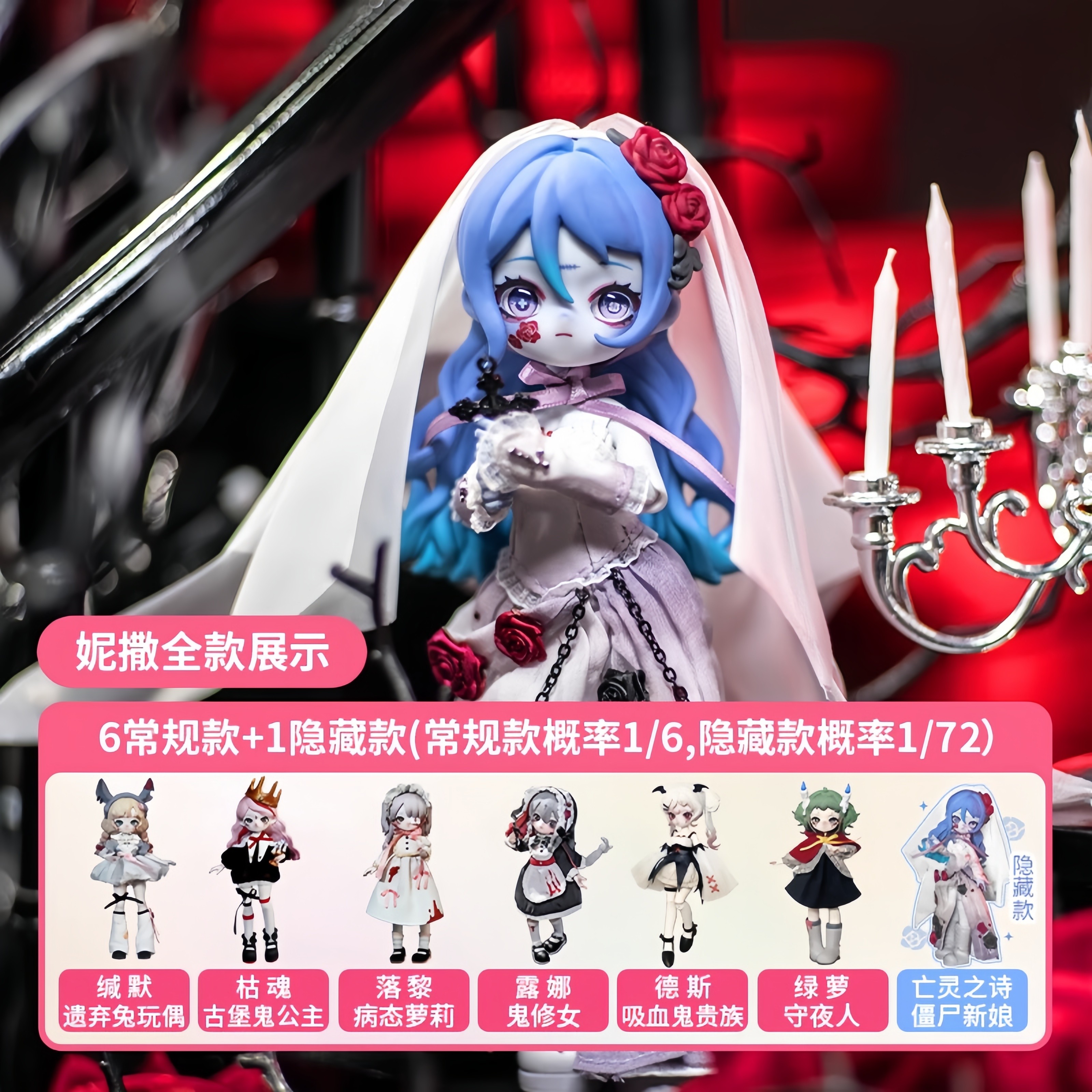 Nyssa妮撒怪诞梦魇系列12分BJD盲盒63元