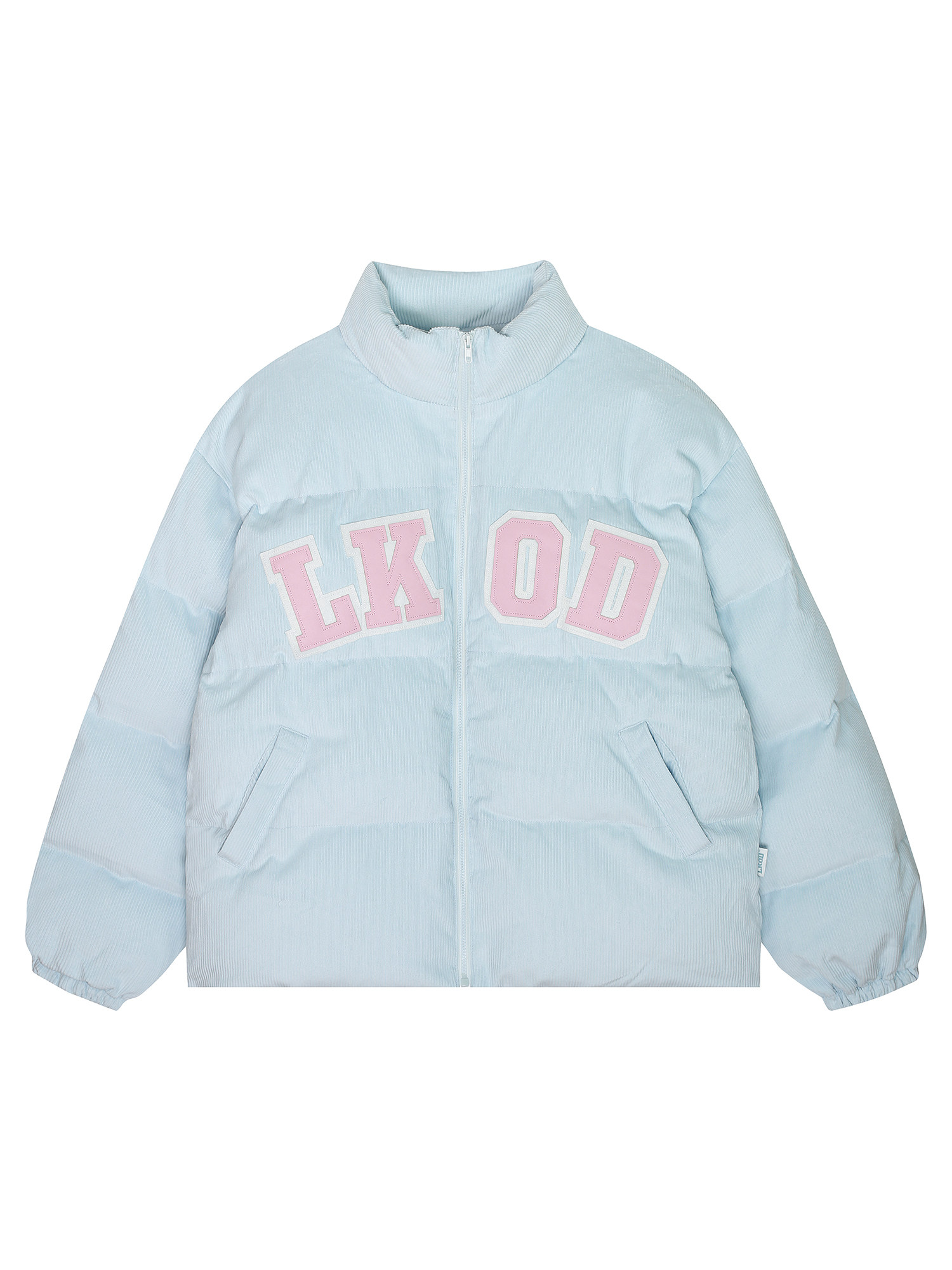LK STORE LKOD2022 AUTUMN AND WINTER CORDUROY LEATHER LETTER PADDED JACKET COUPLE JACKET COTTON CLOTHING TRENDY BRAND