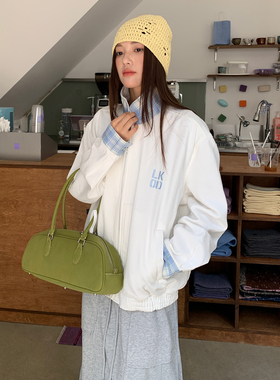 LK STORE LKOD2025秋冬格子拼接夹克情侣潮牌美式复古外套男女