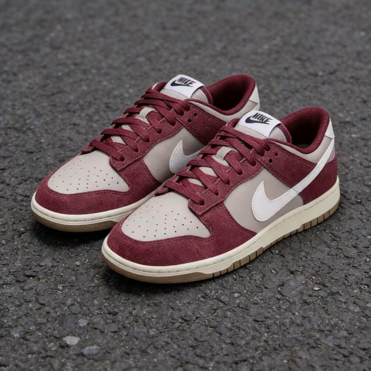 正品耐克Nike Dunk舒适百搭透气休闲复古 红色低帮板鞋IB6399-004