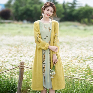 宽松长袖 新款 气质针织开衫 慵懒风毛衣外套女2022春季 薄款 佳梦