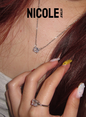 Nicole Jewelry Kitty 可爱猫咪蝴蝶结项链 少女配饰小巧百搭礼物