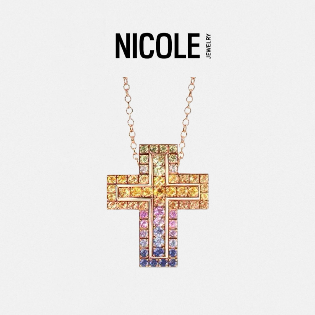 Nicole Jewelry 十字架纯银项链女轻奢小众设计感Lisa同款 新品