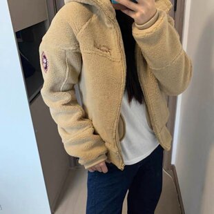 毛茸茸羊羔绒外套女2026爆款秋冬美式复古显瘦短款开衫连帽卫衣潮