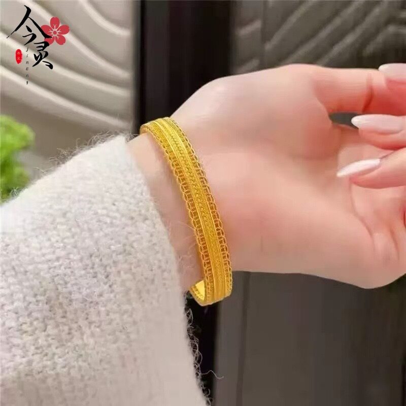 腰缠万贯手镯女时尚2026新款麦穗花边设计小众气质手环送女友礼物