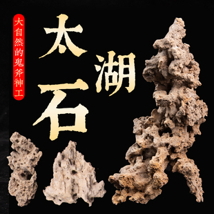 太湖石观赏石天然原石奇石鱼缸摆件假山石头景观石盆景园林摆件