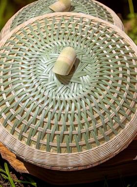 四川传统特色手作竹编锅盖木桶甑竹盖农家乐家用绿色环保竹艺制品