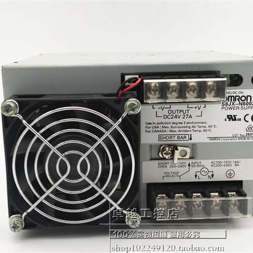 S8JX-N60024N  S8JX-N60024C  24VDC 27A 原装进口开关电源 现货