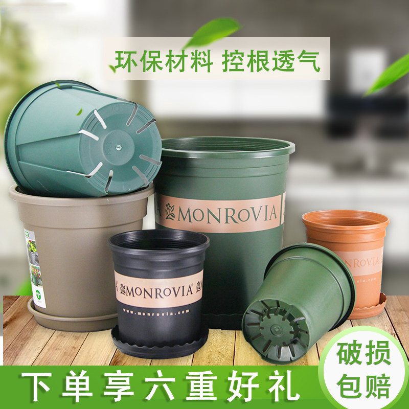 月季蔷薇塑料树脂圆形阳台盆栽
