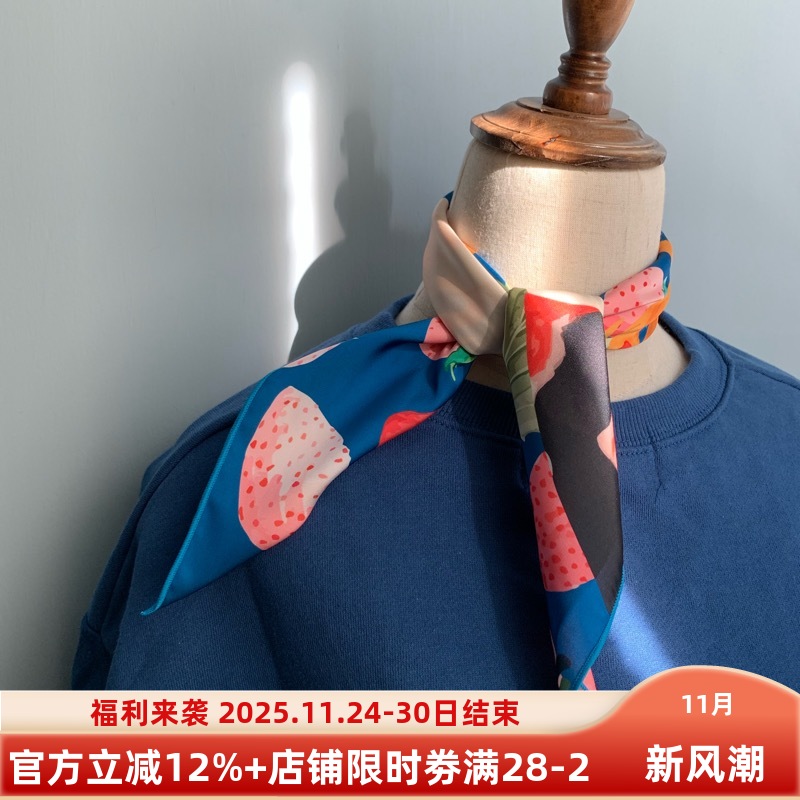 flora韩风鬼马少女系减龄领巾