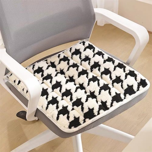 毛绒餐椅坐垫秋冬屁垫椅子垫办公室久坐学生座垫冬季老板椅垫凳子