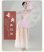 古典舞演出服女飘逸身韵纱衣练功服仙气古风中国舞舞蹈服艺考服装