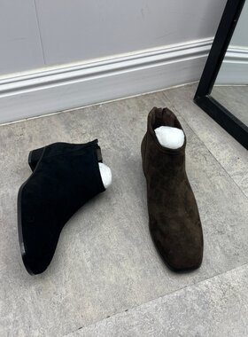 秋冬款英伦风真皮切尔西靴