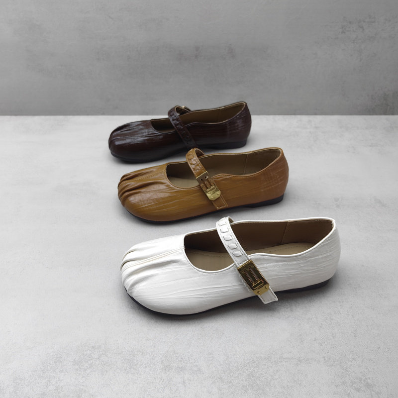 2026春款复古风一字扣带玛丽珍鞋女平底舒适百搭女甜美单鞋,女鞋,玛丽珍鞋,淘宝优惠券,粉丝福利购,淘宝优惠卷