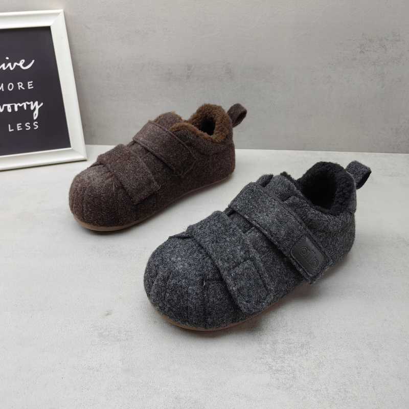 冬季加绒防滑女款勃肯平底棉鞋