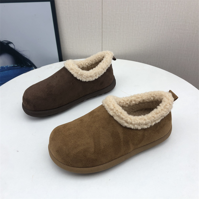 加绒保暖女生勃肯鞋防滑