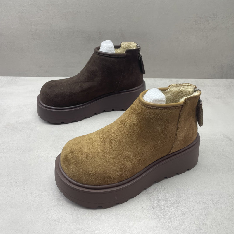实拍2025秋冬款加绒保暖女雪地靴套筒防滑勃肯短靴平底女生棉靴,女鞋,时尚雪地靴,淘宝优惠券,粉丝福利购,淘宝优惠卷