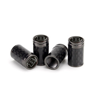 适用于奔驰气门嘴 C级E级巴博斯苹果树AMG改装碳纤维轮胎气门芯盖