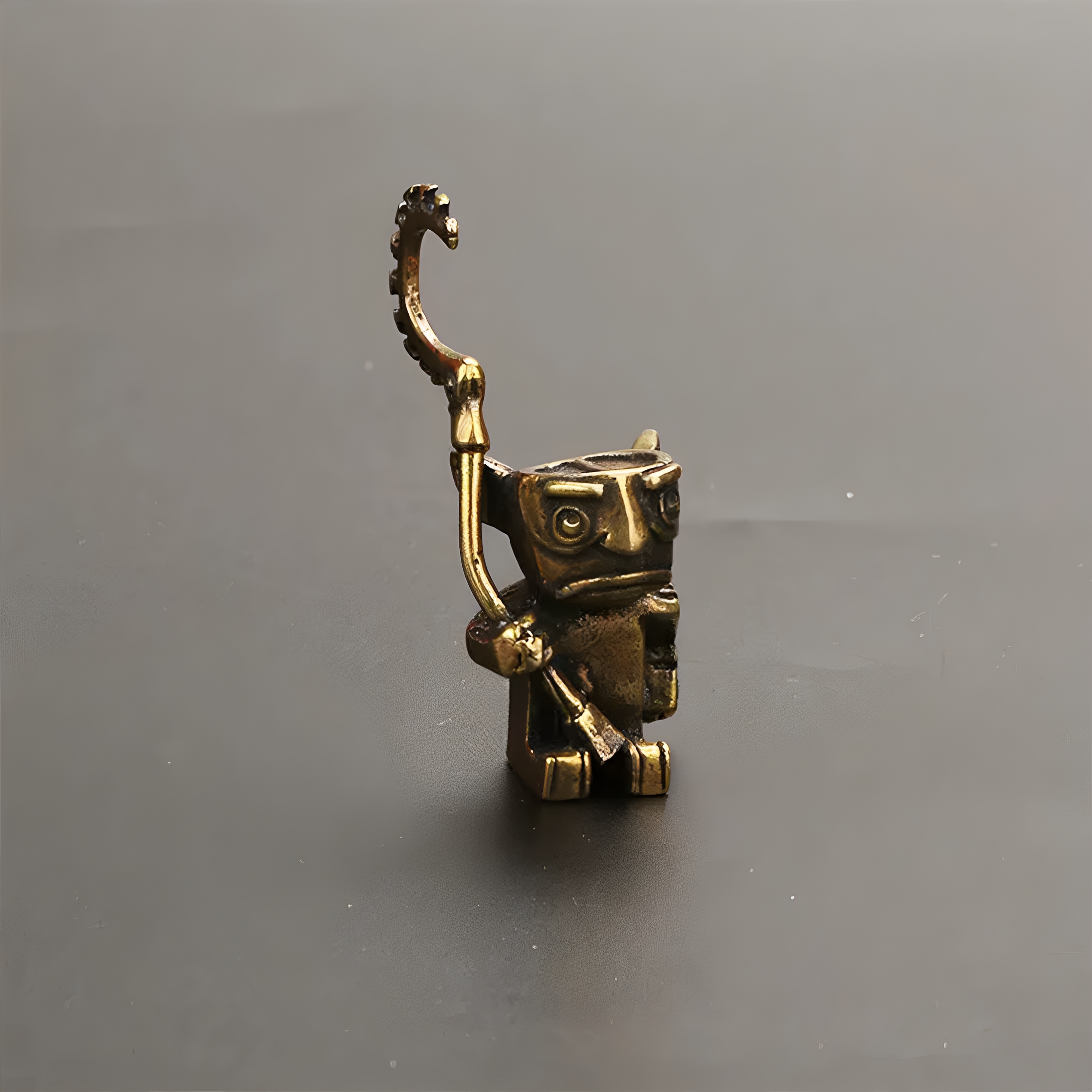 哪吒2结界兽手办摆件青铜三星堆青铜守卫原型复古黄铜工艺品