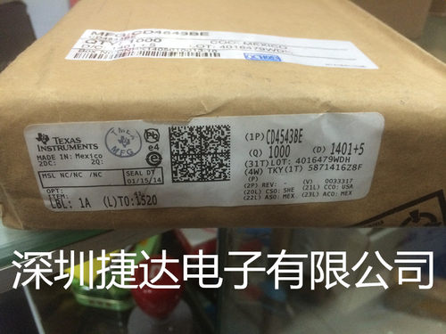 CD4543BE DIP-16 TI原装进口现货