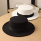 秋冬韩版 毡帽绅士英伦潮 礼帽复古呢帽街舞平顶帽子毛呢爵士秋冬季