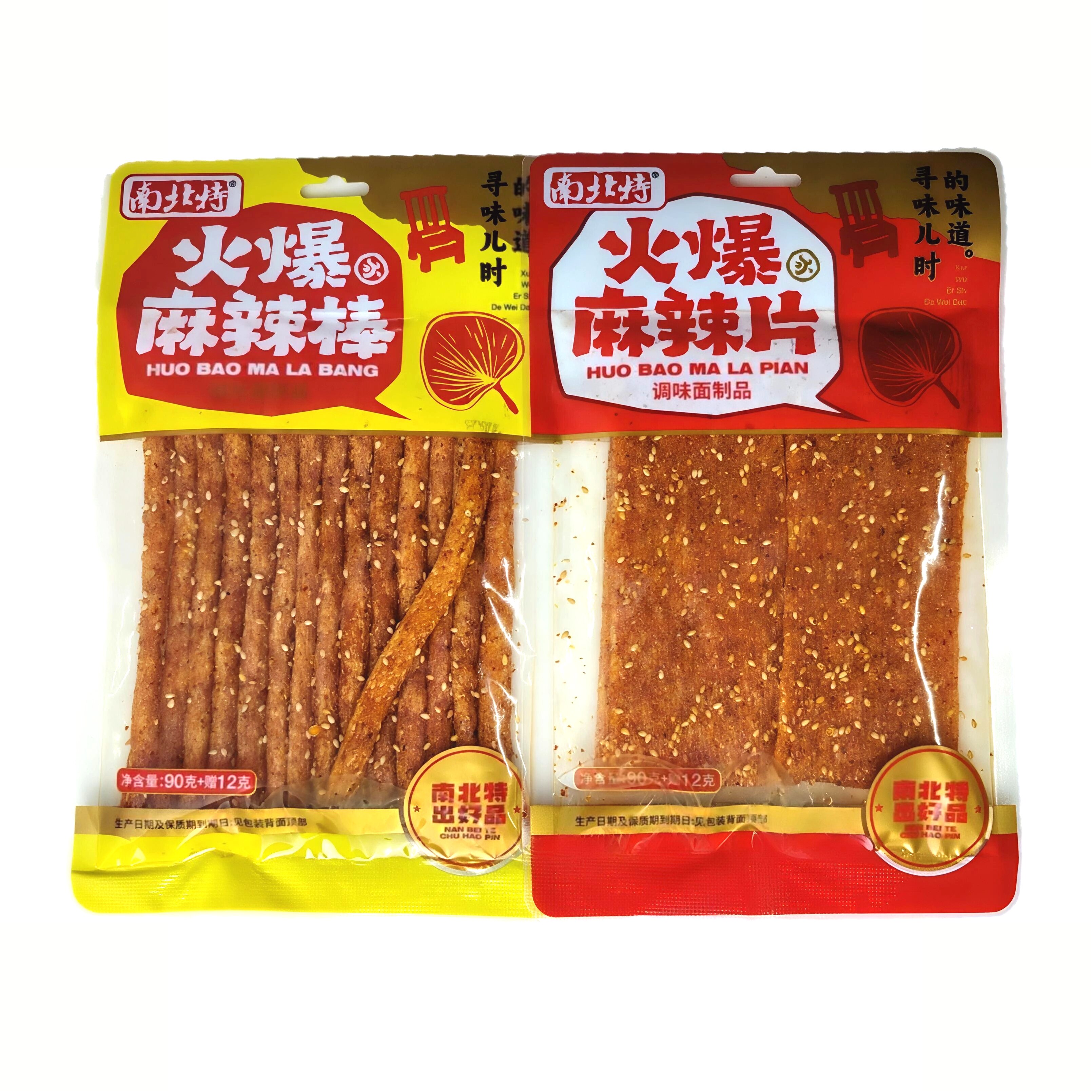 南北特火爆麻辣棒麻辣片90g图片