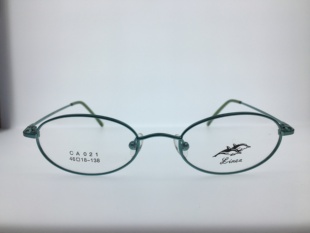 日本Linea 男女通用金色眼镜架 GA021绿色小椭圆眼镜架