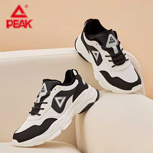 匹克棉鞋男鞋冬季厚底增高老爹鞋男加绒保暖百搭运动低帮休闲鞋男