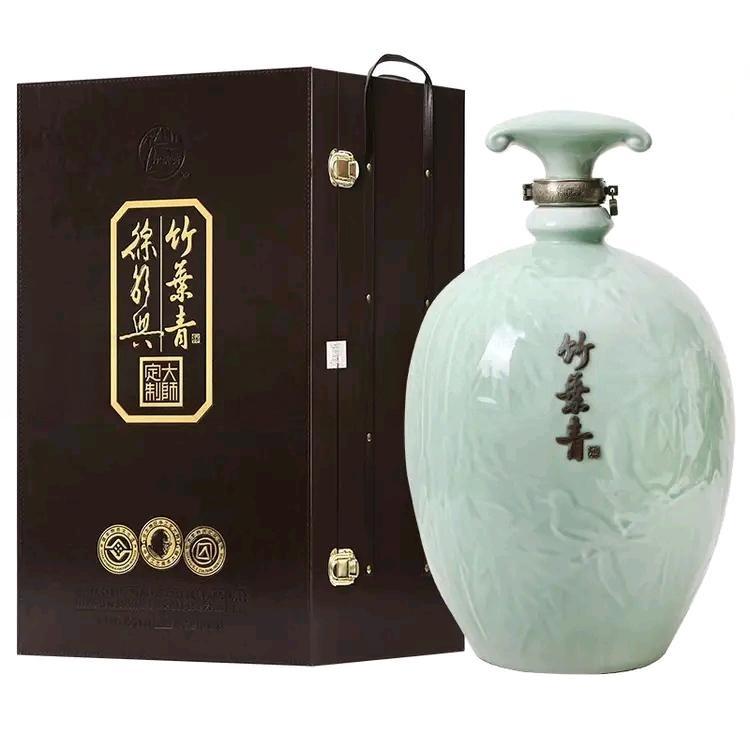 山西杏花村酒汾酒竹叶青酒45度徐朝兴大师定制酒9L盒装露酒