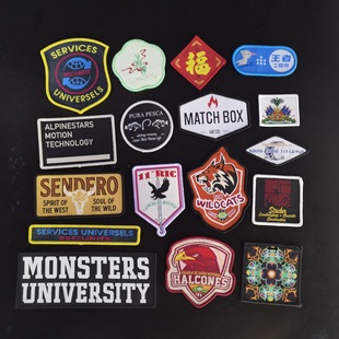 东莞织唛商标立体饱满织标服装拉链头 厂家批发衣服辅料织唛标