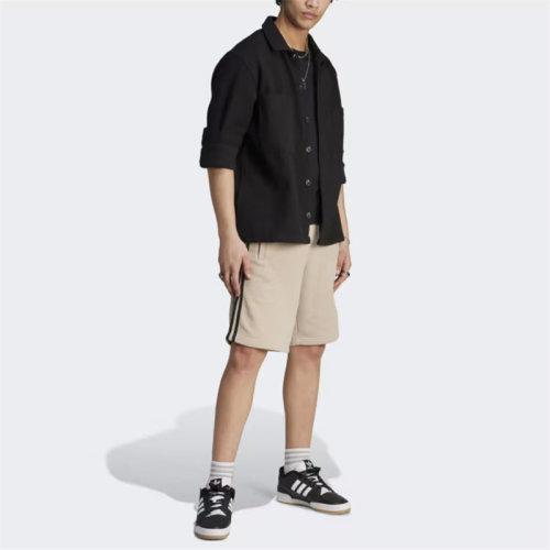 adidas 三叶草 Adicolor 夏季运动休闲三条纹拼色直筒短裤 IP1341