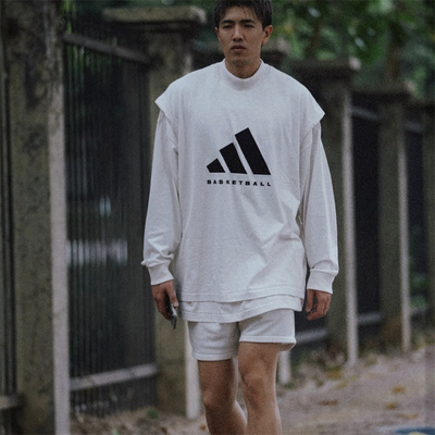 阿迪达斯运动休闲无袖T恤