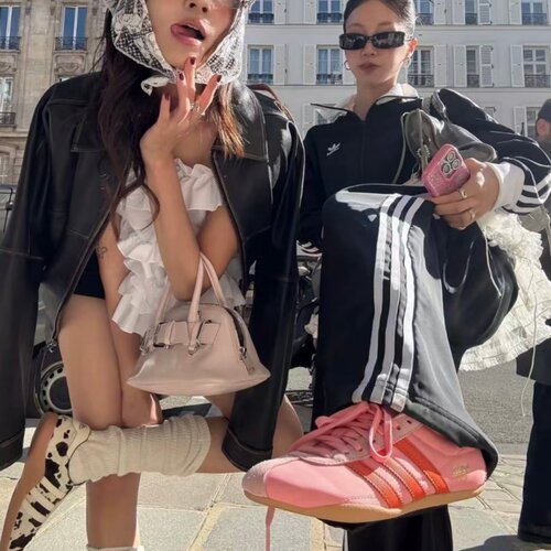 Adidas/阿迪达斯 三叶草 Tokyo 郑浩妍同款 薄底德训板鞋 JI3297