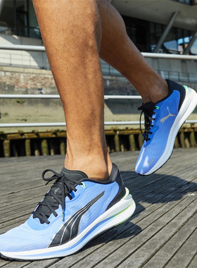 Puma 彪马 Electrify Nitro 2 蓝黑色 彪电2 跑步鞋 376814-08