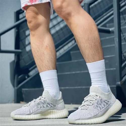 阿迪达斯椰子350男女灰白休闲鞋