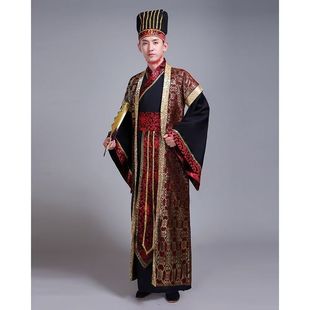 玄霄梦璃阁古装男汉服唐装春秋战国三国臣子官服汉朝大臣演出服装