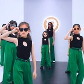 男女童模特走秀训练裤 子女童裤 子春秋款 儿童形体裤 儿童开叉喇叭裤