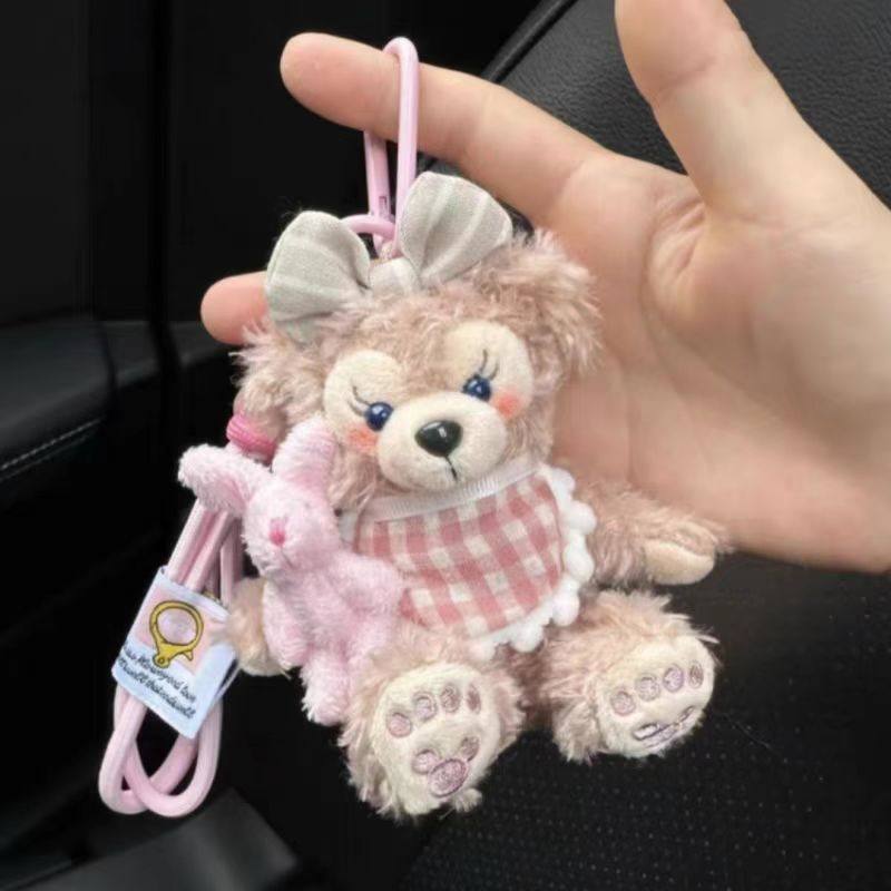 hellokitty雪莉玫包包挂件达菲小熊汽车钥匙扣玩偶公仔毛绒娃娃