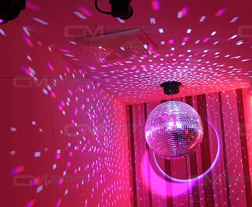 反射玻璃球旋转灯婚庆道具KTV酒吧舞厅灯彩灯舞台灯光射灯反光球